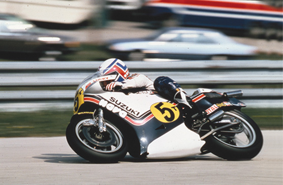 Marco Lucchinelli en la RG500, 1981